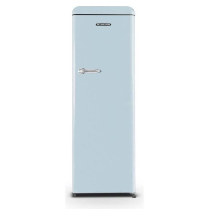 SCHNEIDER SCCL329VBL Réfrigérateur 1 porte Vintage Froid brassé 4 clayettes verre Dégivrage automatique
