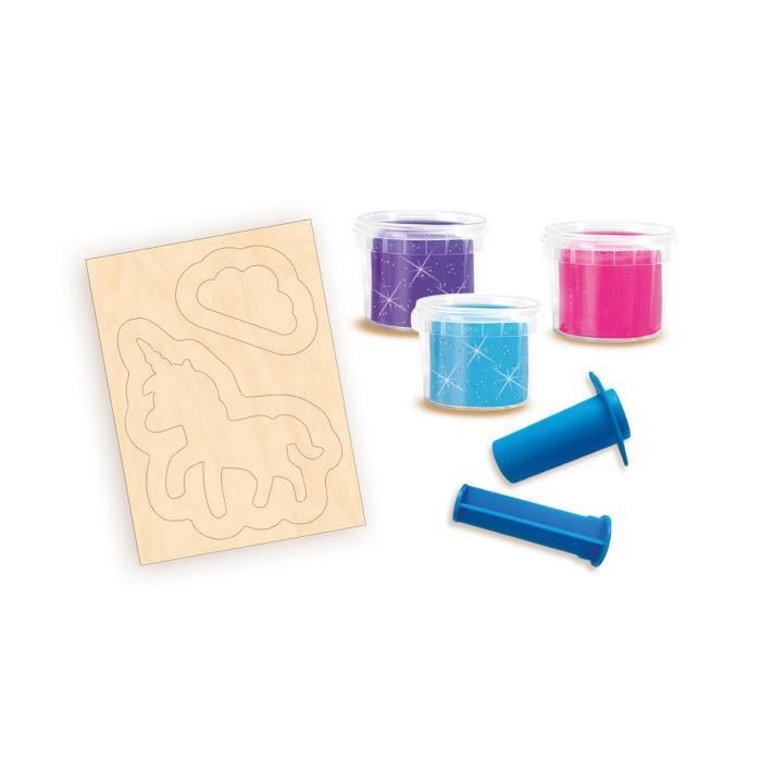 Pâte à modeler - Licornes à paillettes néons