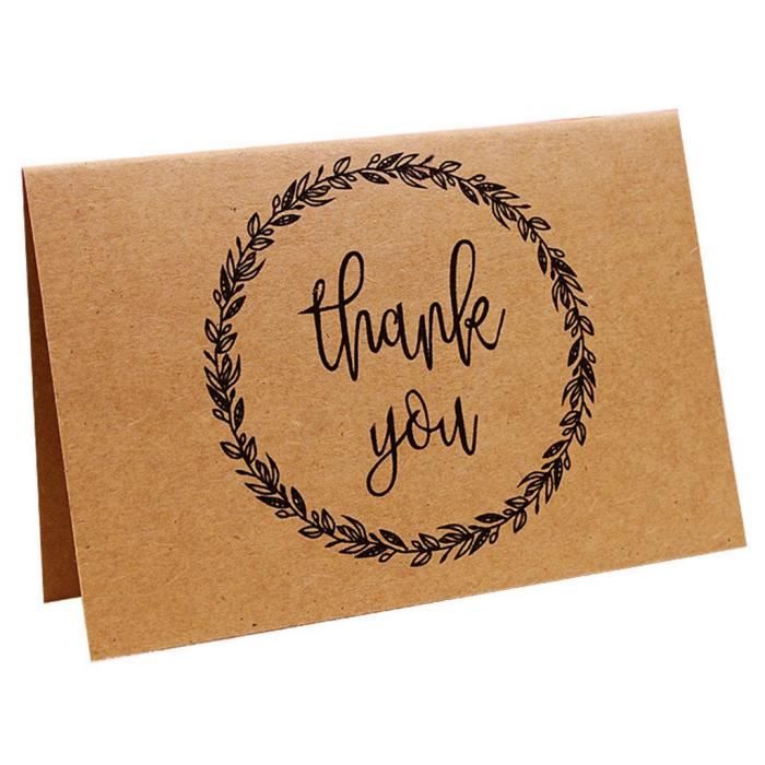 Enveloppe Mariage Kraft Carte Remerciement Mariage Faire Part De