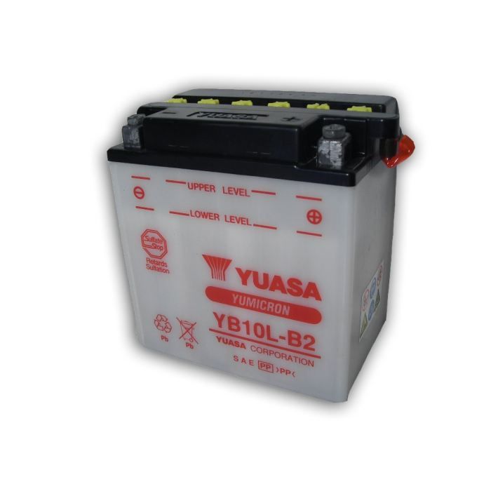 YUASA - Batterie Moto 12V Avec Entretien Sans Pack Acide Yb10L-B2