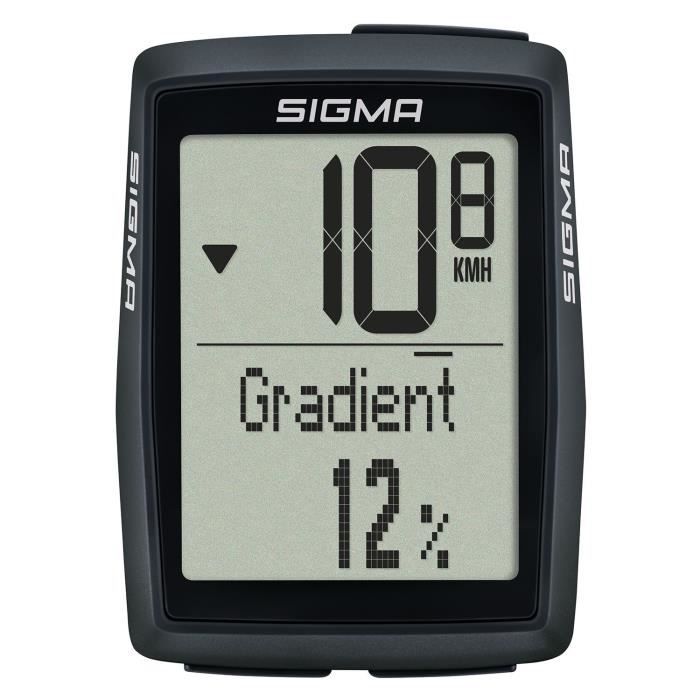 Compteur vélo - Sigma - BC 14.0 WR - Noir - Taille unique - Étanchéité IPX8