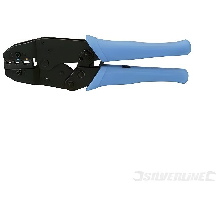 Pince à sertir pré-isolée - SILVERLINE - Usage intensif - Capacité 05-1 mm² 15-25 mm² et 26-6 mm² Pince à sertir pré-isolée - SILVERLINE - Usage intensif - Capacité 05-1 mm² 15-25 mm² et 26-6 mm²