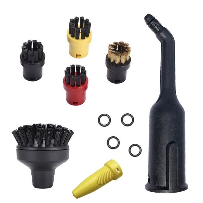 Applicable à 15pcs buse brosses rondes pour accessoires pour nettoyeur vapeur kärcher easyfix SC1 SC2 SC3 brosse ronde ensemble buse embout buccal | Leroy Merlin