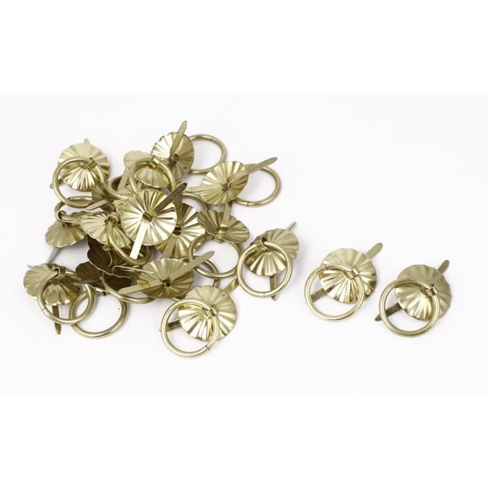 4//12pcs Boîte à Bijoux Commode Armoire Boutons Tiroir anneau métallique Poignée de matériel
