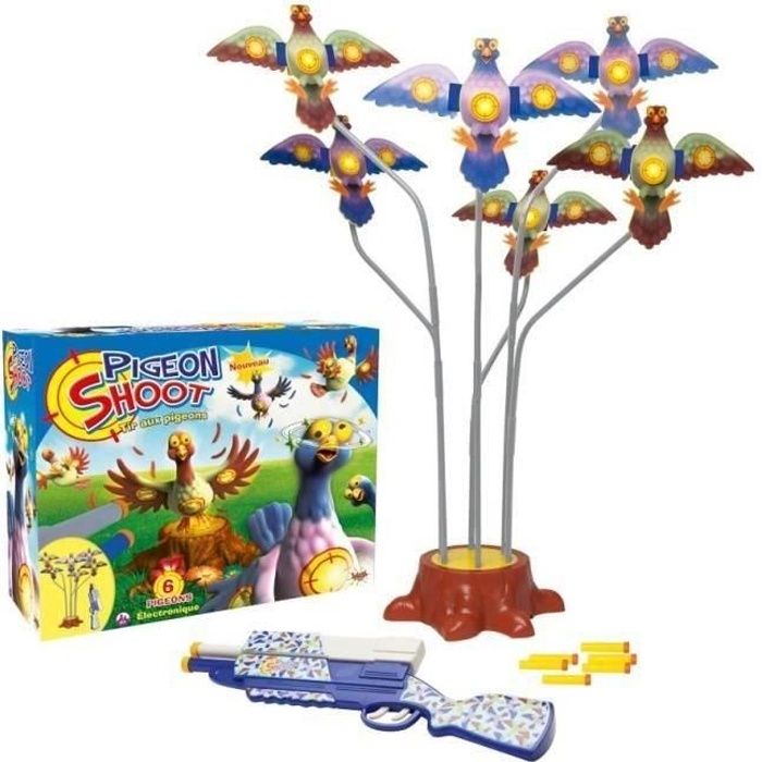 SPLASH TOYS Jeu de Tir aux Pigeons - 6 cibles électroniques - Pigeon Shoot  - Cdiscount Jeux - Jouets