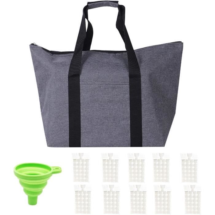 Sac Isotherme Pour Glacière Sac Isotherme Pliable De 20 L - Sac De Pique-Nique Isotherme - Sac De Sac Glacière Souple 18l