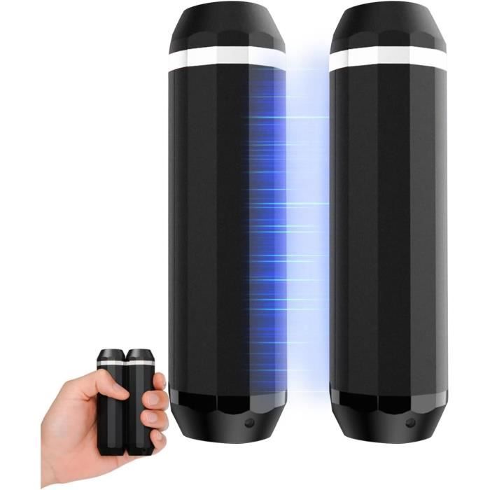 Lot De 2 Chauffe-mains Rechargeables USB-C – 6000mAh, 5 Modes De Chauffe, 2 En 1 Avec Lampe LED – Pour Camping, Randonnée, Hiver