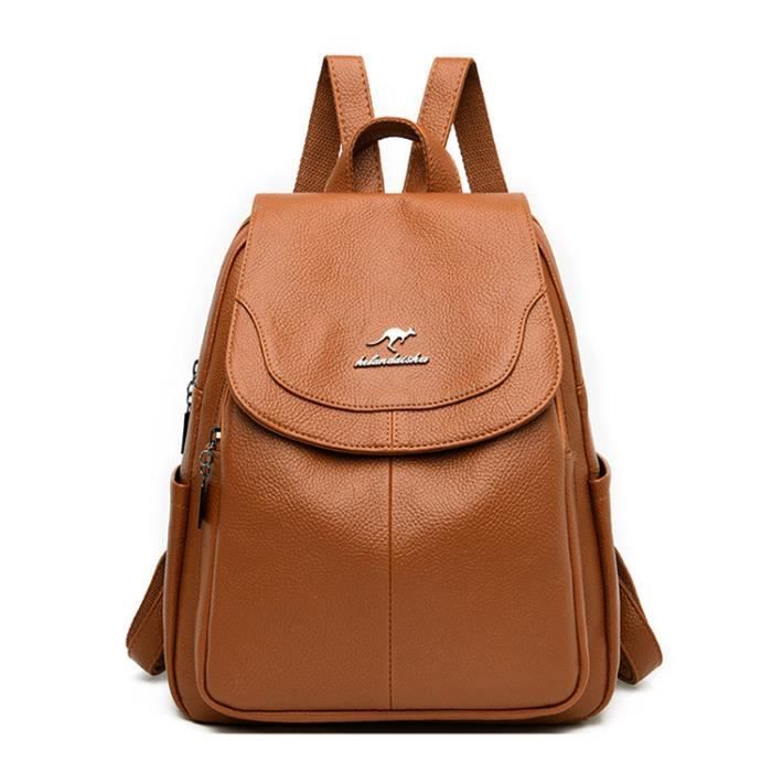 Sac à dos - Sac d'école femme transparent - Grande capacité - Bleu