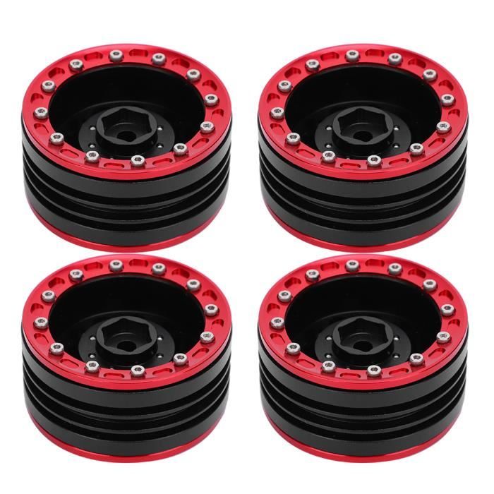 4 Pièces Adaptateur Moyeu Hexagonal 6mm Vers 12mm En Aluminium CNC – Pour WPL 1634 RC Camion (Noir)
