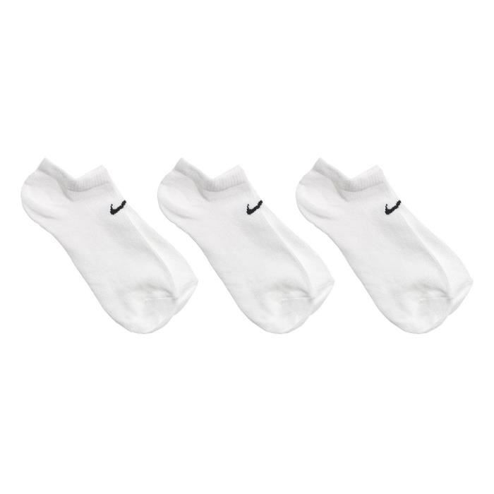 NIKE Lot de 3 paires de Chaussettes Value No Show - Mixte - Blanc -  Cdiscount Prêt-à-Porter