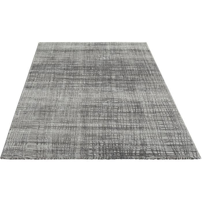 Grand Tapis Moderne Rectangle 200x290 Cm – Beige – Pour Chambre Ou Salon – Doux Et épais
