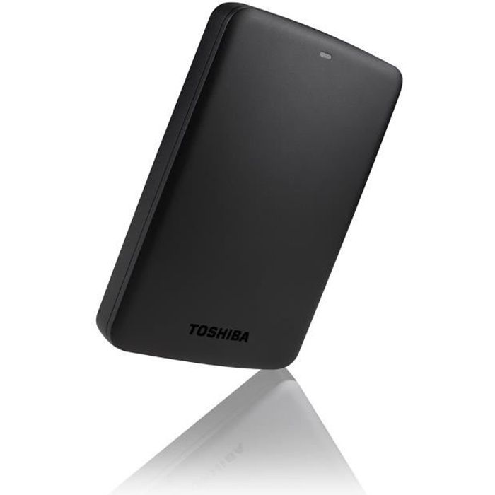 Toshiba Disque Dur CANVIO BASICS 2.5 2 To Noir + 1 Housse Rigide Offerte