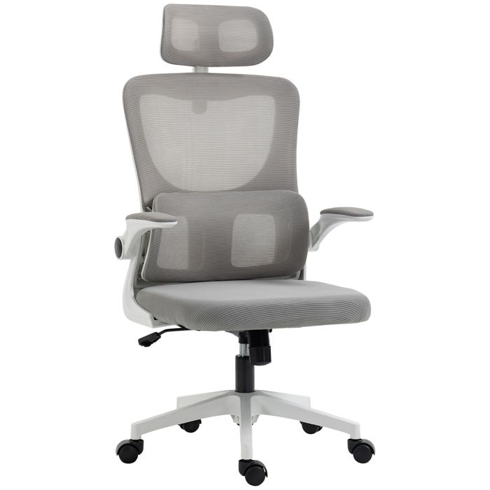 Vinsetto - Chaise de bureau - Maille (100% Polyester) - 60x59x122cm - Gris Vinsetto - Chaise de bureau - Maille (100% Polyester) - 60x59x122cm - Gris