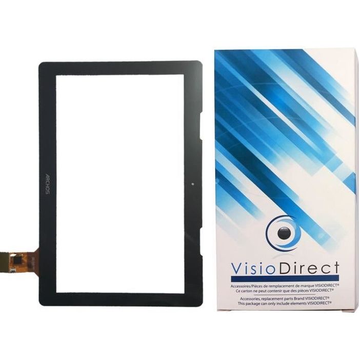 Écran Tactile Vitre De Remplacement Pour Archos 101E Neon (HXD-1072) 10.1" Blanc + Outils + Colle