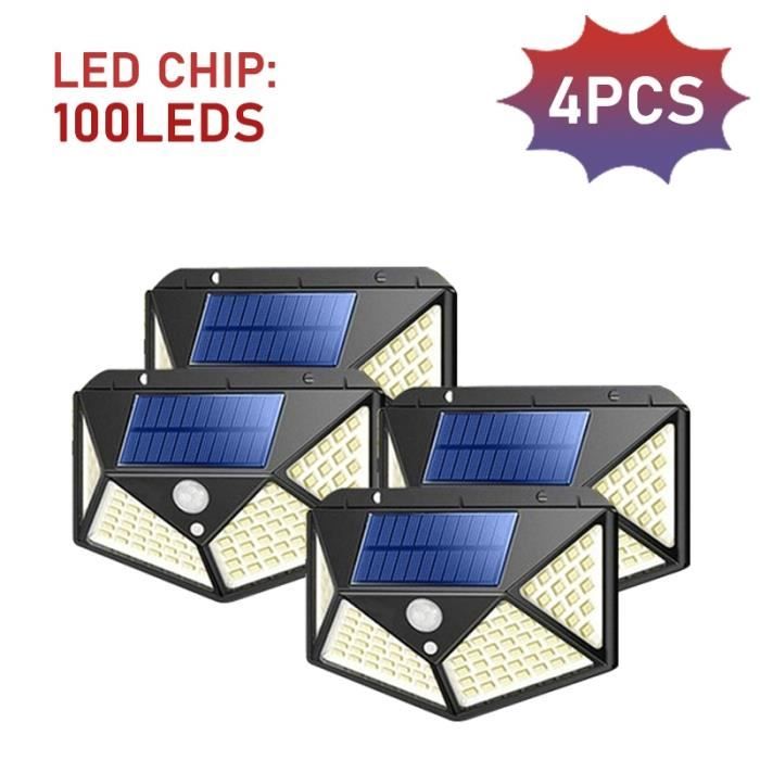 BORNE SOLAIRE ,100LED4PACKApplique murale LED avec détecteur de — free download