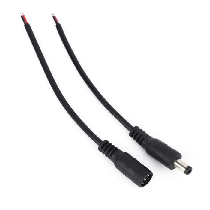 5pair 12V 5.5x2.1mm, Male + Femelle / Dc Prise De Courant