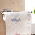 Support Essuie-Tout Mural avec Rouleau Porte-Papier en Acier Inoxydable 3M Auto-adhésif sans Percer-Dérouleur pour Cuisine Salo 199-1