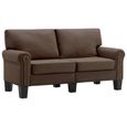 💚7004Bonne qualité- Canapé scandinave d'angle - Canapé droit fixe 2 places - Canapé de relaxation Confortable - Sofa Divan Canapé d-1
