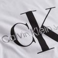 T shirt Calvin Klein Core Monogramme slim Blanc Homme-1