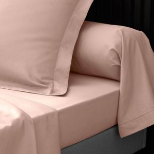 Drap Plat Blanc Polycoton Gamme Hôtel Neuf - Du Beau Linge