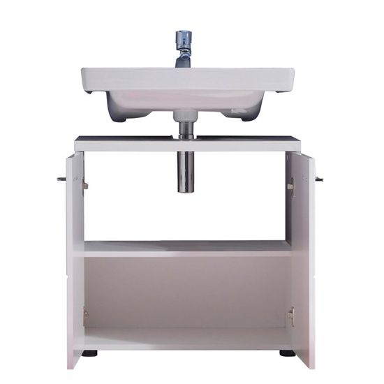 Maisonnerie 1320-301-01 Nightlife Meuble sous Lavabo Blanc//Blanc Ultrabrillant LxHxP 65 x 63 x 35 cm