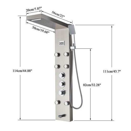 Colonne De Douche Hydromassante Thermostatique Amazon at Odessa Anderson blog