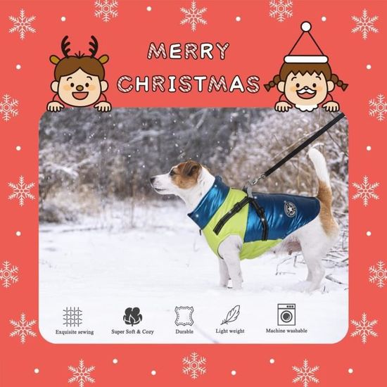 Manteaux D hiver Pour Chiens Harnais Sport Plein Gilet Vetements Manteau Chien Veste Combinaison Ski Temps Froid Cdiscount