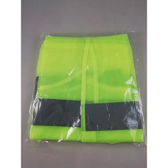 Set De 5 Gilets De Sécurité Bangbobi XXL - Jaune Fluorescent Avec Bandes Réfléchissantes - Pour Voiture Et Travail