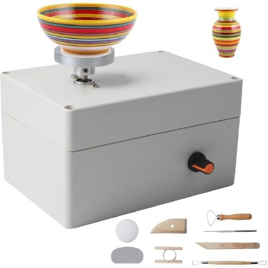 Machine à tour de poterie, Kit de fabrication de poterie USB avec 6 pièces,  outils en céramique d'argile, rou - Cdiscount Beaux-Arts et Loisirs créatifs