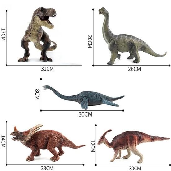 3D ensemble modèle de Dinosaures jouets pour enfants de 2 ans  jusqu'L'apprentissage éducatif jouet solide à la recherche figure de dinosaures  jouets réalistes pour les enfants du préscolaire bébé Garçons Filles 
