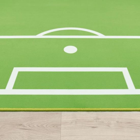 Tapis De Jeu Football Enfant 80x120cm - Tapis Chambre Garçon Fille Terrain De Foot Antidérapant
