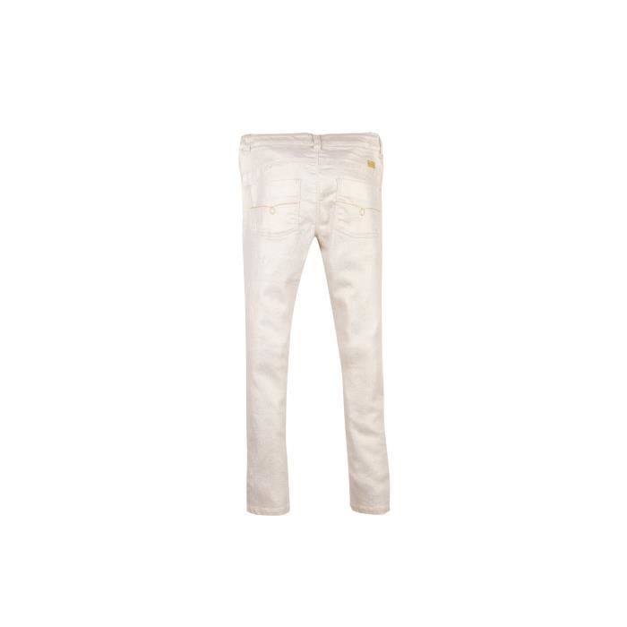 Jean blanc fille discount