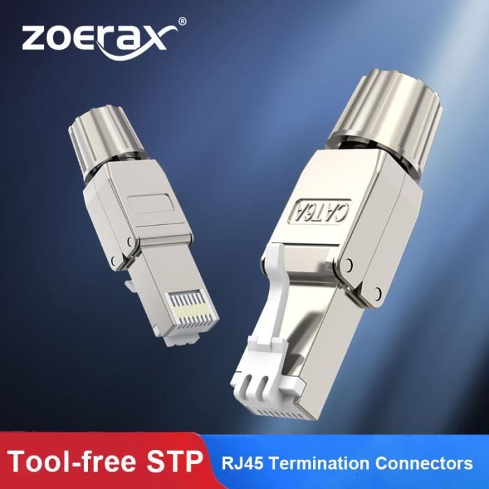 Connecteur couleur CAT8 STP connecteurs RJ45 Cat8 Cat7 Cat6A, fiches de ...