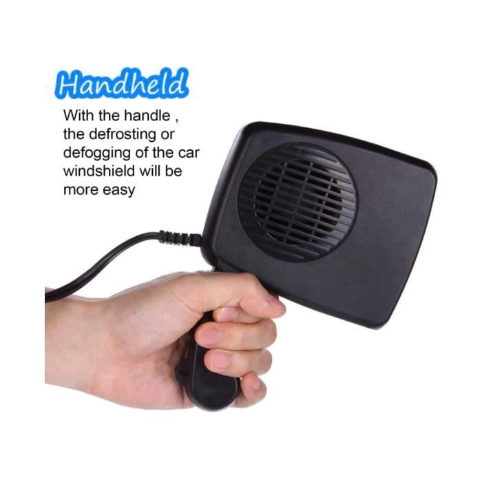 Chauffage De Voiture Portable 12V - Dégivreur Pare-brise, Ventouse, Double Fonction Chauffage/Ventilation | Pour Auto, Camping