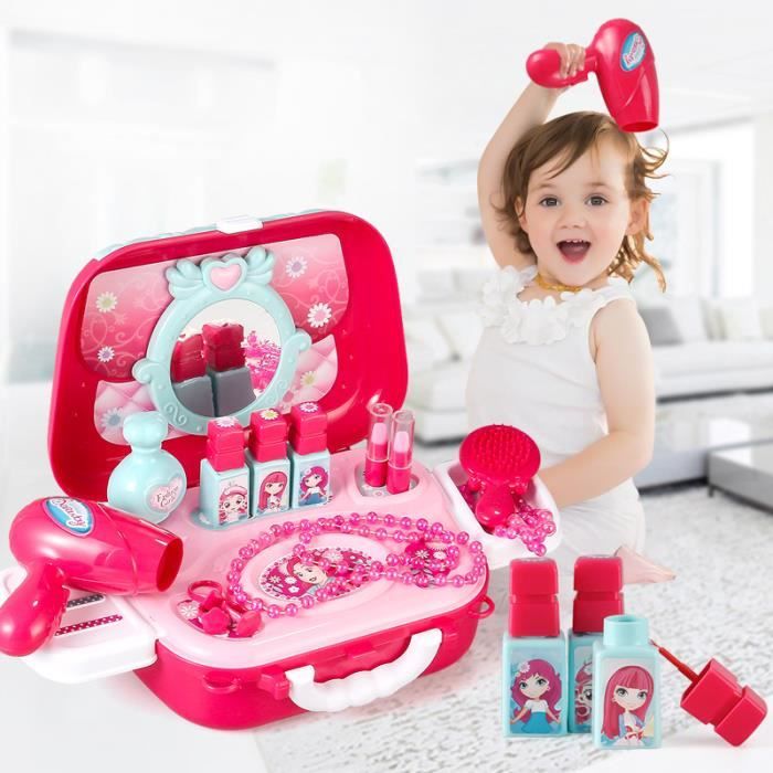 Maquillage Jouet Jeu Rôle pour Princesse Enfants Filles, Jeu de Simulation  Cosmétiques 2 en 1 Maquillage Cadeaux Anniversaire Noël - Cdiscount Jeux -  Jouets