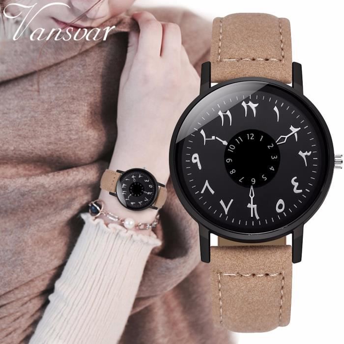 Montre femme deals avec chiffre arabe