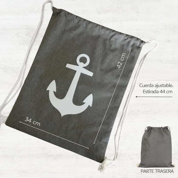 Sac à Dos Cordes Marin KLAPIA – Imperméable, 5 Couleurs (kaki, Gris, Bleu Marine, Rouge, Rose), Pour Plage, Salle De Sport, Voyage