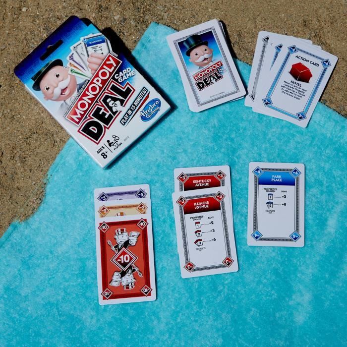 Jeu De Cartes Monopol-y IOSCDH - Version Rapide (15 Min), Pour 2 à 5 Joueurs - 2 Boîtes En Fer