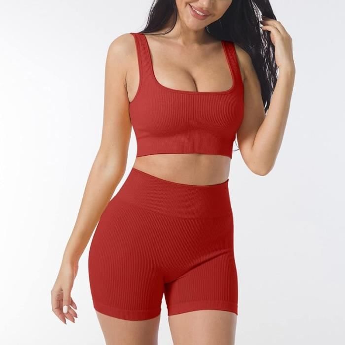 Ensemble de sport femme Gym Fitness Costume d'entraînement
