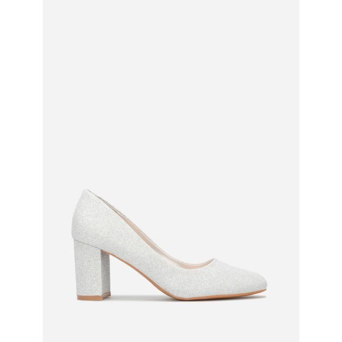 Escarpin talon mi hotsell haut