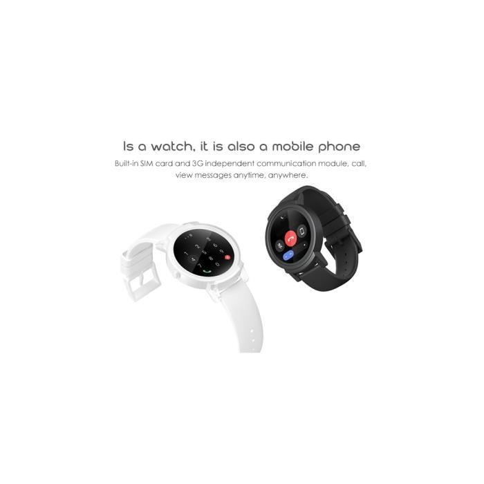 TicWatch E Montre intelligente IP67 tanche Int gr GPS Record de