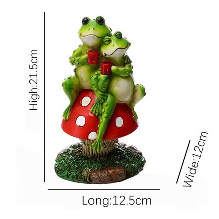 Décoration De Jardin En Résine - FDIT - Grenouilles En Moto - Blanc