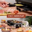 Appareil à raclette Eden ED-7018 – Pour huit personnes – Grill et plaque de cuisson-2