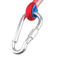 Corde Statique 10 Mm – 70 M, Résistance 1500 Kg, Avec 2 Mousquetons – Pour Escalade, Sauvetage, Secours Incendie, Bateau – Noir/bleu/orange