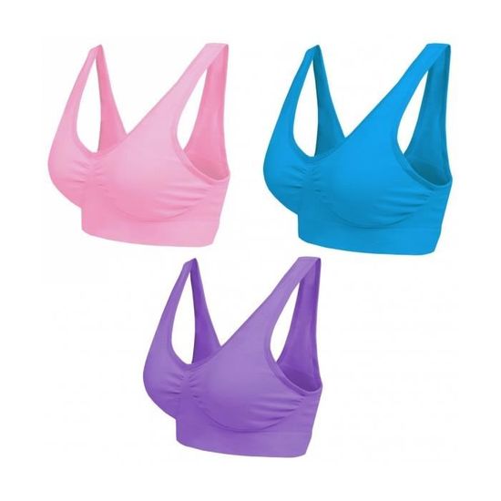 BRASSIÈRE AHH BRA GENIE BRA SOUTIENS GORGE SANS ARMATURE DENTELLE S M L XL XXL
