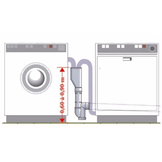 Double Evacuation Machine A Laver Seche Linge Wpro Dep101 Tuyau Double Evacuation Achat Vente Piece Lavage Sechage Cdiscount