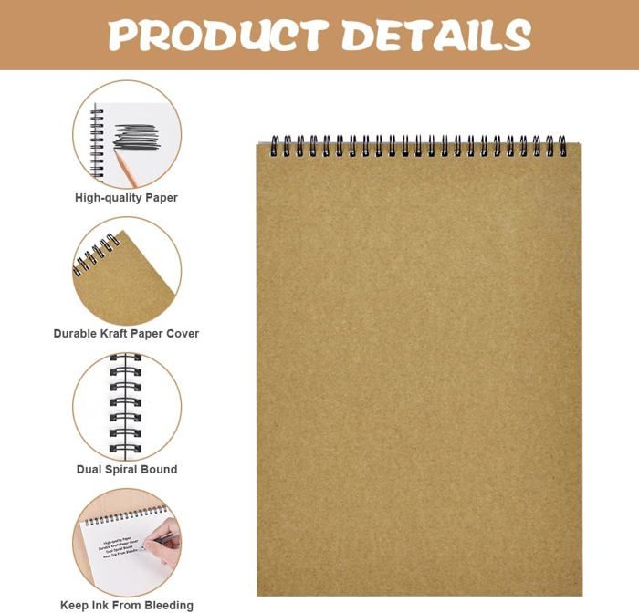 Buy Es Dessins: Carnet De Dessin – Cahier De Croquis - Forat A4 - 100