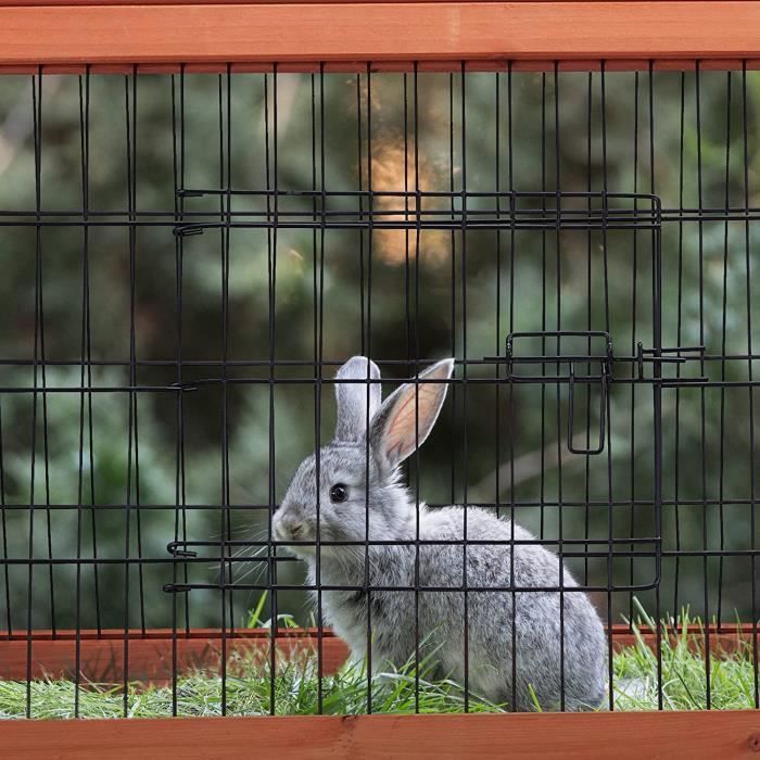 Enclos Lapin Parc ouvert Cage à lapin Clapier