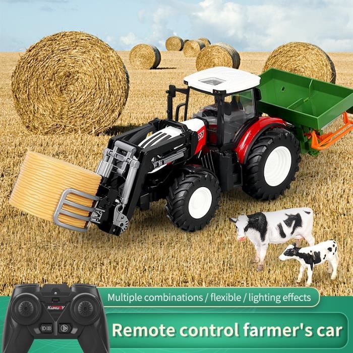 Accessoires 7 - Tracteur agricole RC, Remorque de voiture radiocommand?�e, 2.4G, Simulateur 