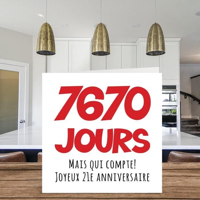 Cartes de 21e anniversaire pour hommes